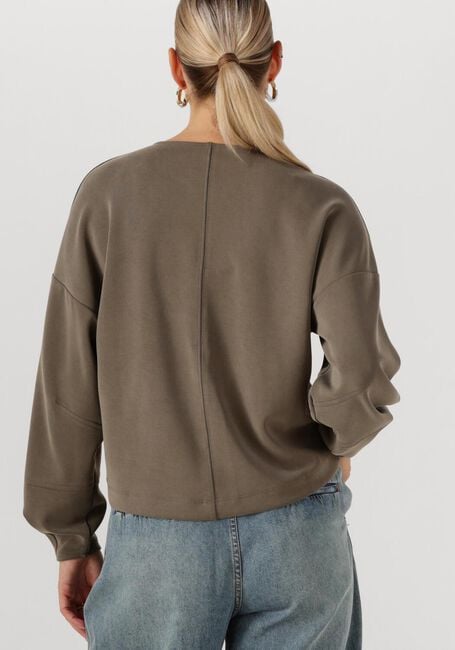 Olive SUMMUM Pullover JERSEY WASHED MODAL SCUBA - large