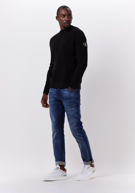 Schwarze CALVIN KLEIN Sweatshirt MONOLOGO BADGE SWEATER - large