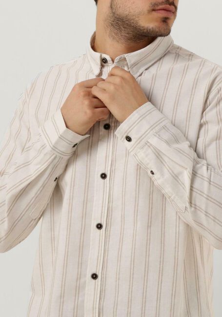 Nicht-gerade weiss ANERKJENDT Casual-Oberhemd AKLEIF L/S DOUBLE STRIPE - large