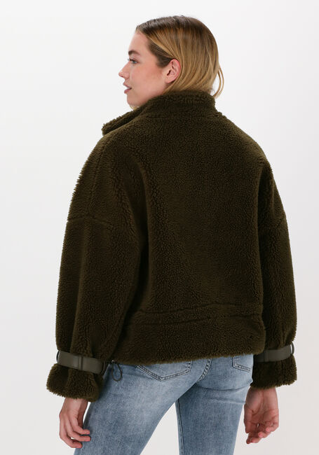 Grüne GOOSECRAFT Teddy-Jacke GC LOLA PINS COAT - large