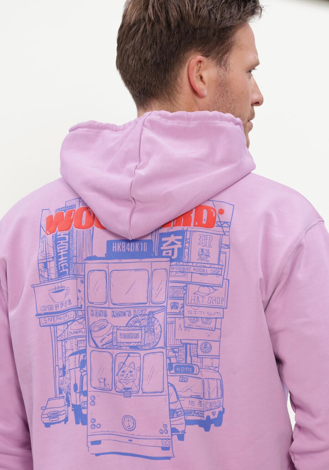 Lila WOODBIRD Sweatshirt WBPACS TRAM HOODIE - large