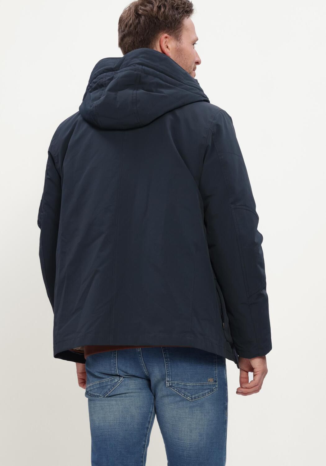 Dunkelblau PME LEGEND Wattierte Jack SEMI LONG JACKET YETCRAFT - large