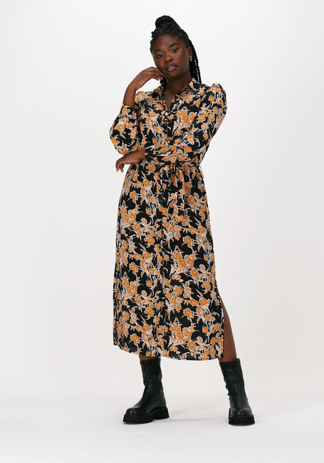 Mehrfarbige/Bunte FREEBIRD Midikleid HARPER PUFF LS - large