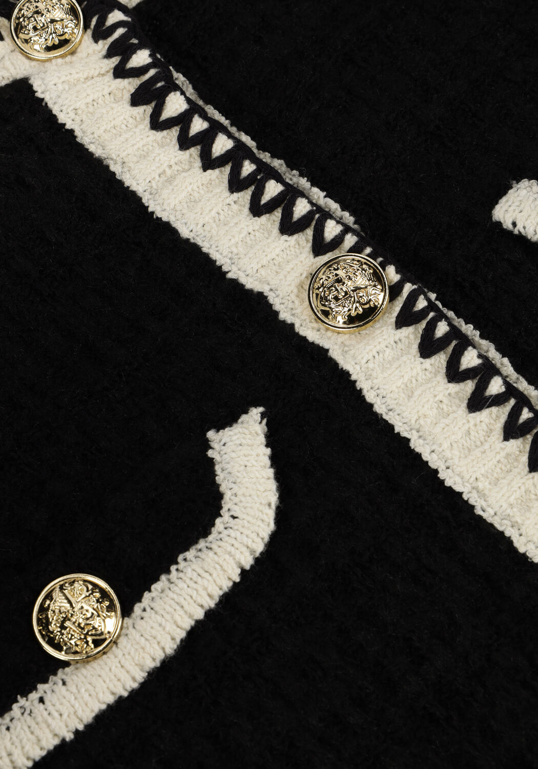 Schwarze SILVIAN HEACH Strickjacke GPA24248CD - large