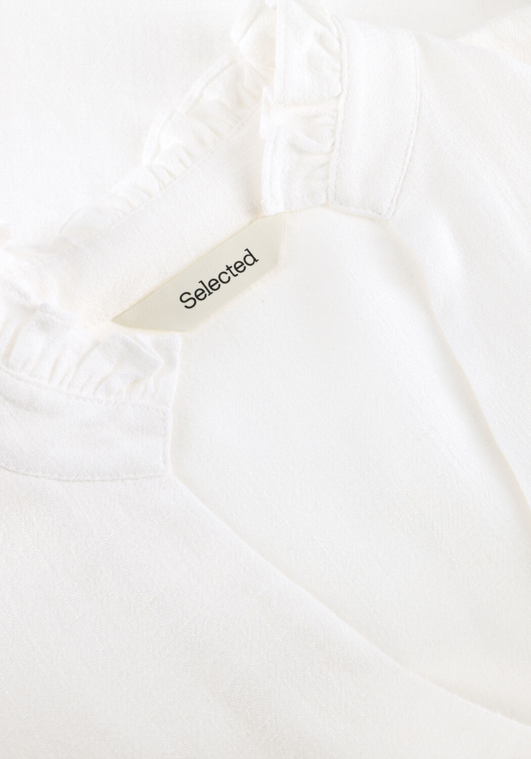 Wei&szlig;e SELECTED WOMEN Blusen SLFVIVA SL SUN RUFFLE TOP - large