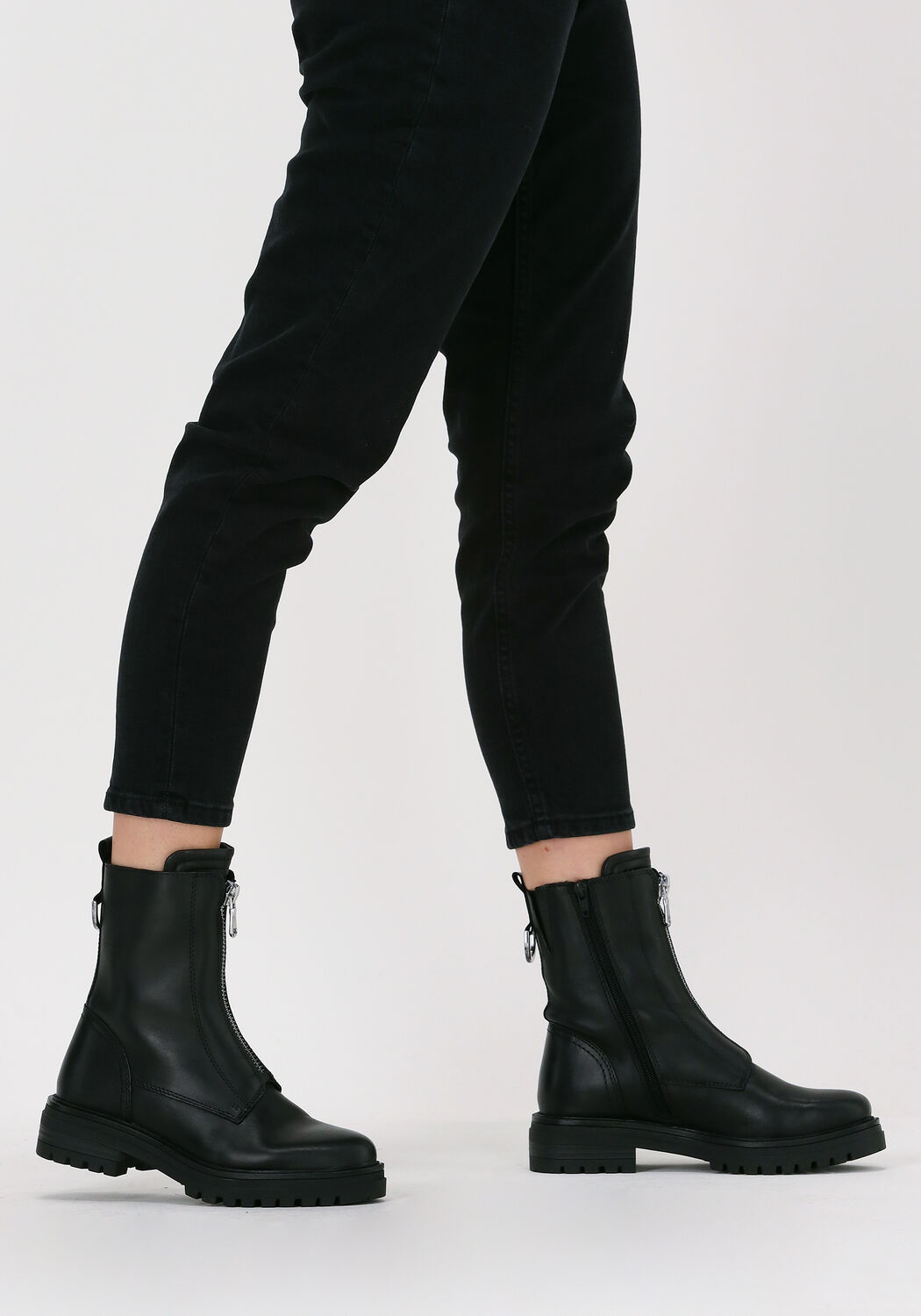 Schwarze OMODA Ankle Boots LPMONK-04 - large