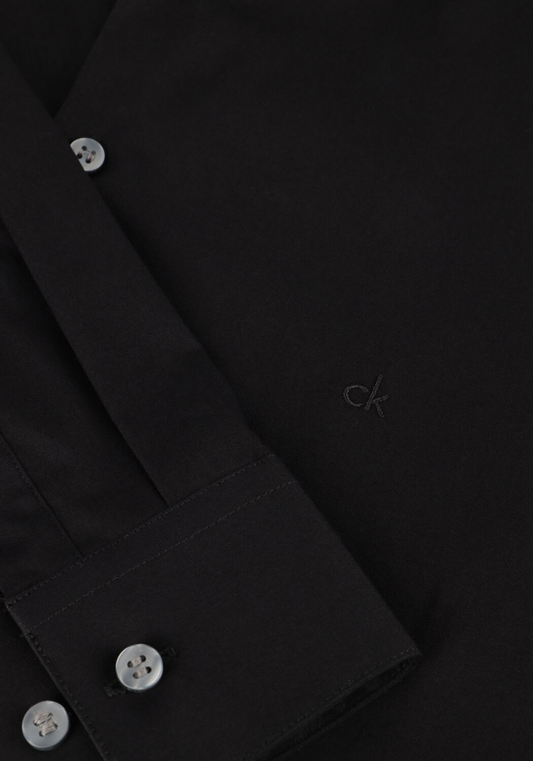 Schwarze CALVIN KLEIN Klassisches Oberhemd POPLIN STRETCH SLIM SHIRT - large