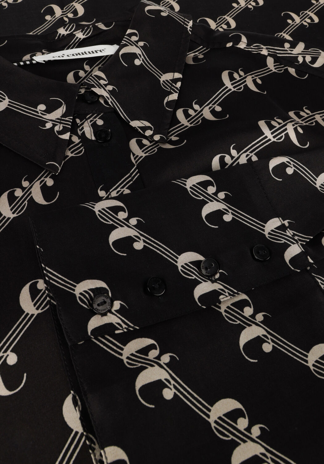 Schwarze CO'COUTURE Blusen LOGO OVERSIZED SHIRT - large