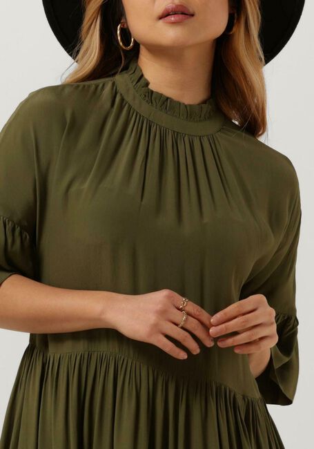 Grüne SCOTCH & SODA Minikleid SHORT DRESS WITH RUFFLE SLEEVE DETAIL - large
