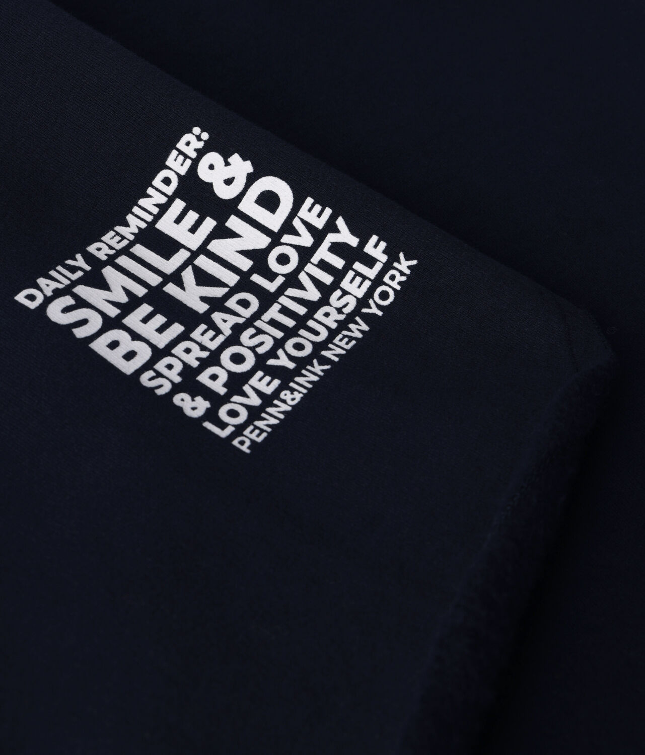 Dunkelblau PENN & INK Sweatshirt SWEATER PRINT - large