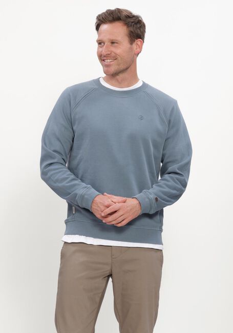 Blaue CAST IRON Pullover CREWNECK REGULAR FIT TWILL - large