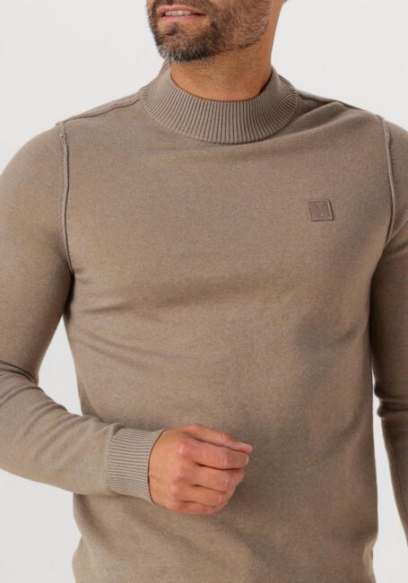 Camelfarbene BUTCHER OF BLUE Pullover CLIFDEN MOCK - large