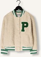 Ecru POM AMSTERDAM Jack JACKET - TEDDY BASEBALL ECRU Ecru POM AMSTERDAM Jack JACKET - TEDDY BASEBALL ECRU - medium