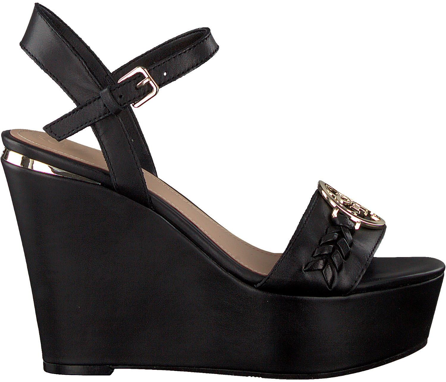 Schwarze GUESS Sandalen GESINA/ZEPPA | Omoda