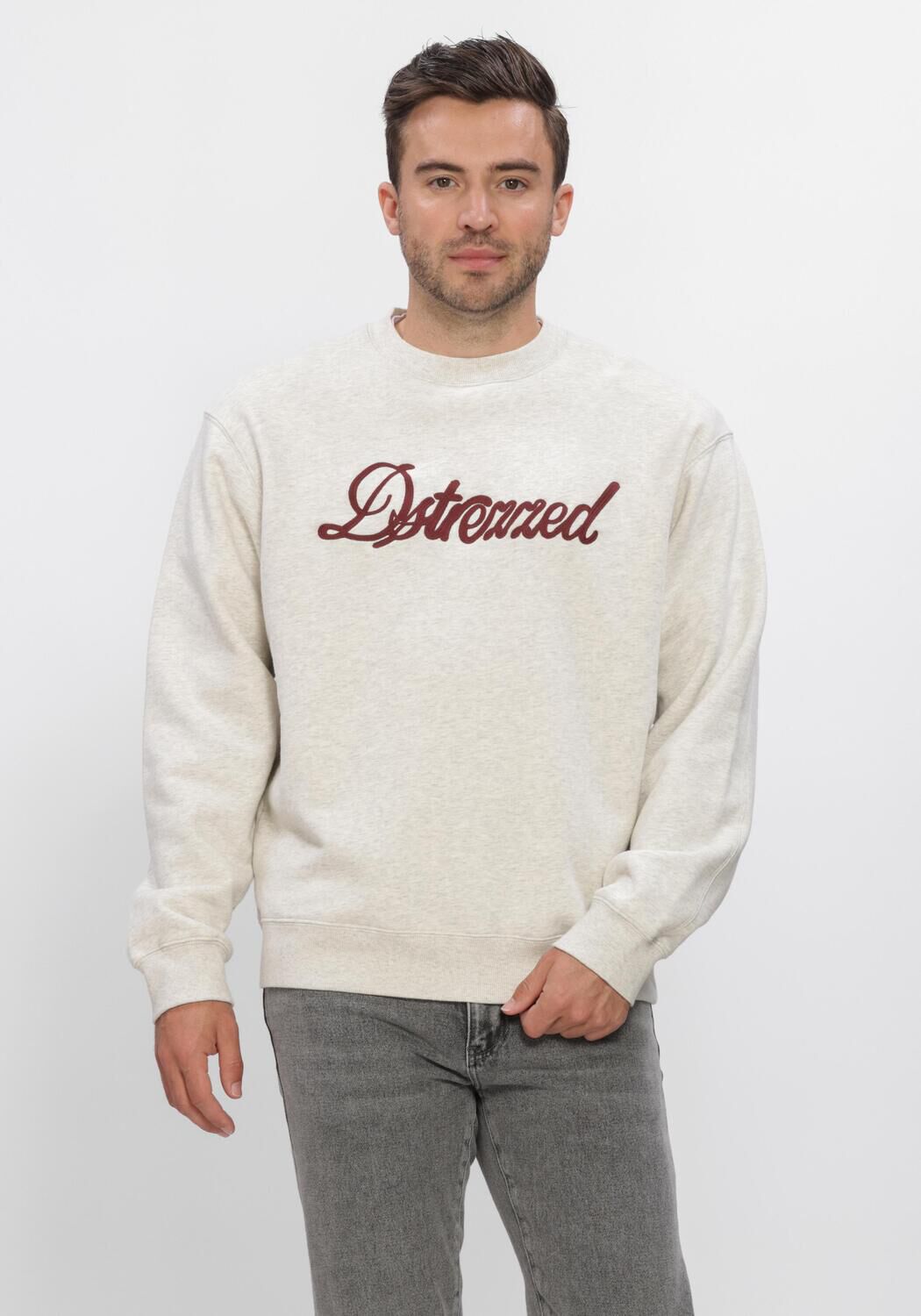 Ecru DSTREZZED Sweatshirt DS_NIKOL CREW - large