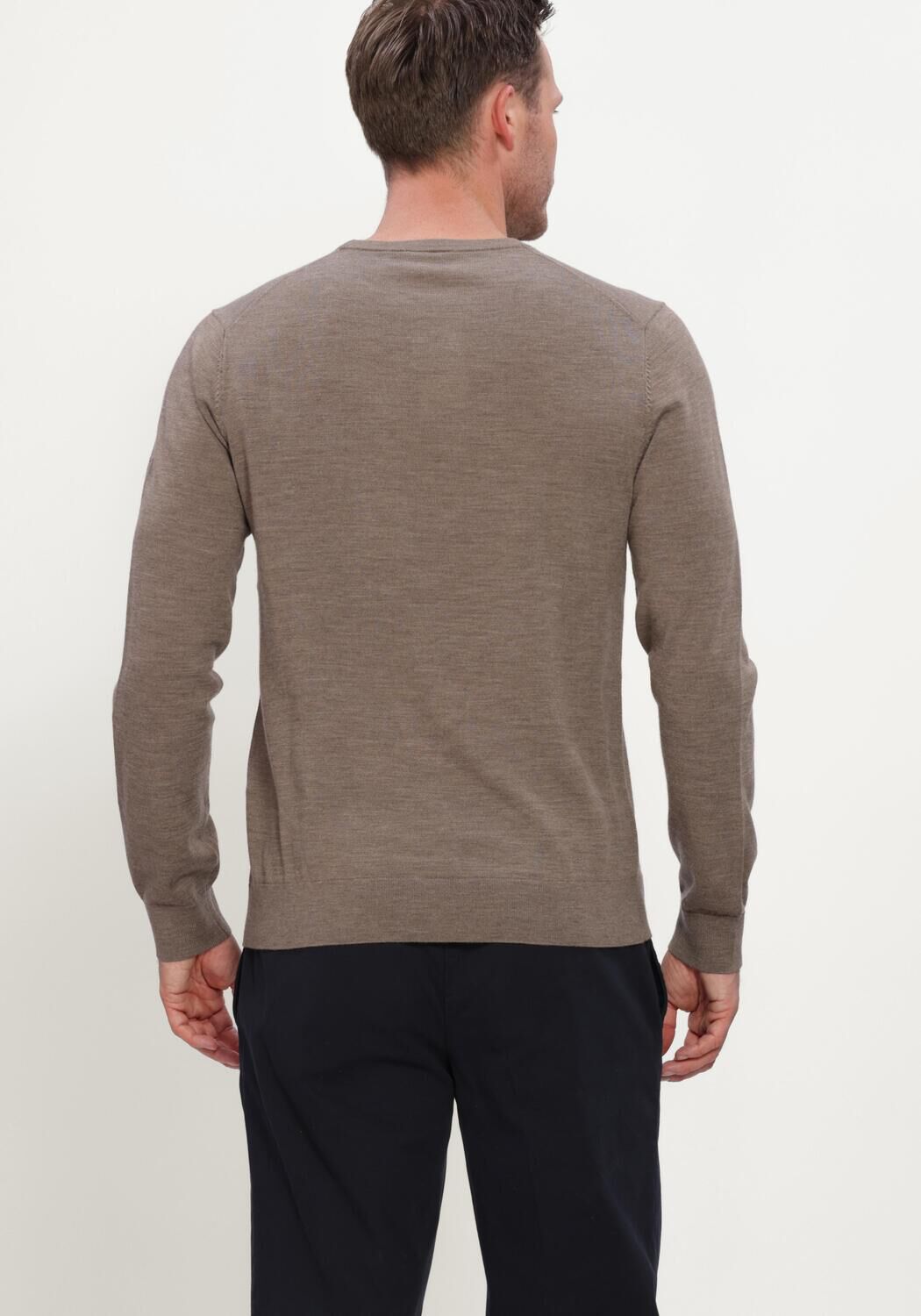 Taupe PROFUOMO Pullover PULLOVER CREW NECK EXTRAFINE MERINO - large