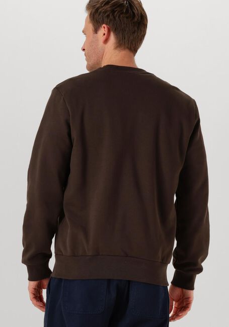Braune LACOSTE Sweatshirt CLASSIC FIT BRUSHED FLEECE SWEATSHIRT - large