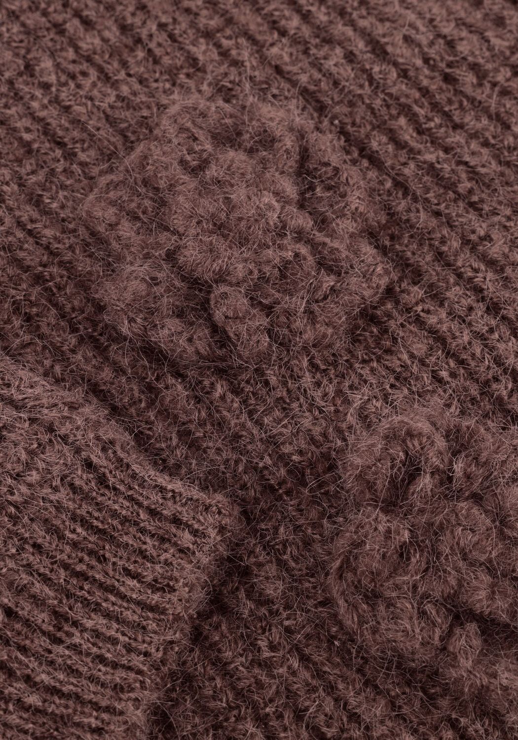 Braune OBJECT Pullover OBJGITTA L/S RE KNIT PULLOVER - large