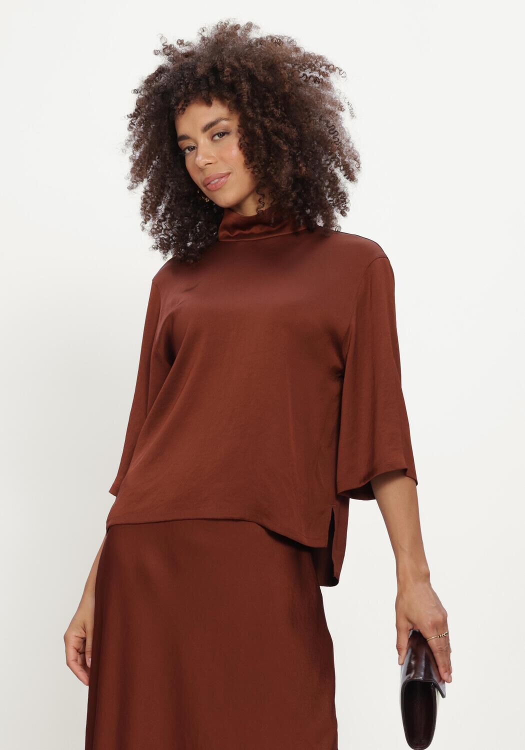 Braune DRYKORN Blusen ALETIA - large