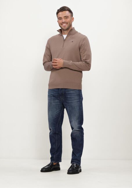 Camelfarbene G-STAR RAW Pullover CORE REFINED HALF ZIP KNIT - large