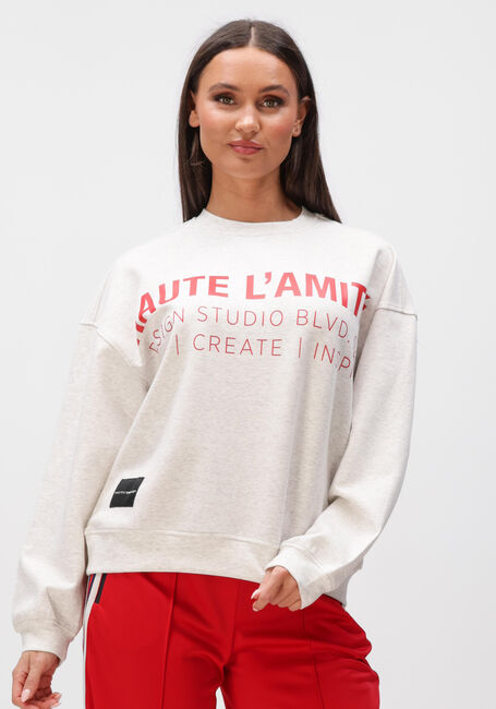 Graue HAUTE L'AMITI&Eacute; Pullover STUDIO LOGO SWEAT - large