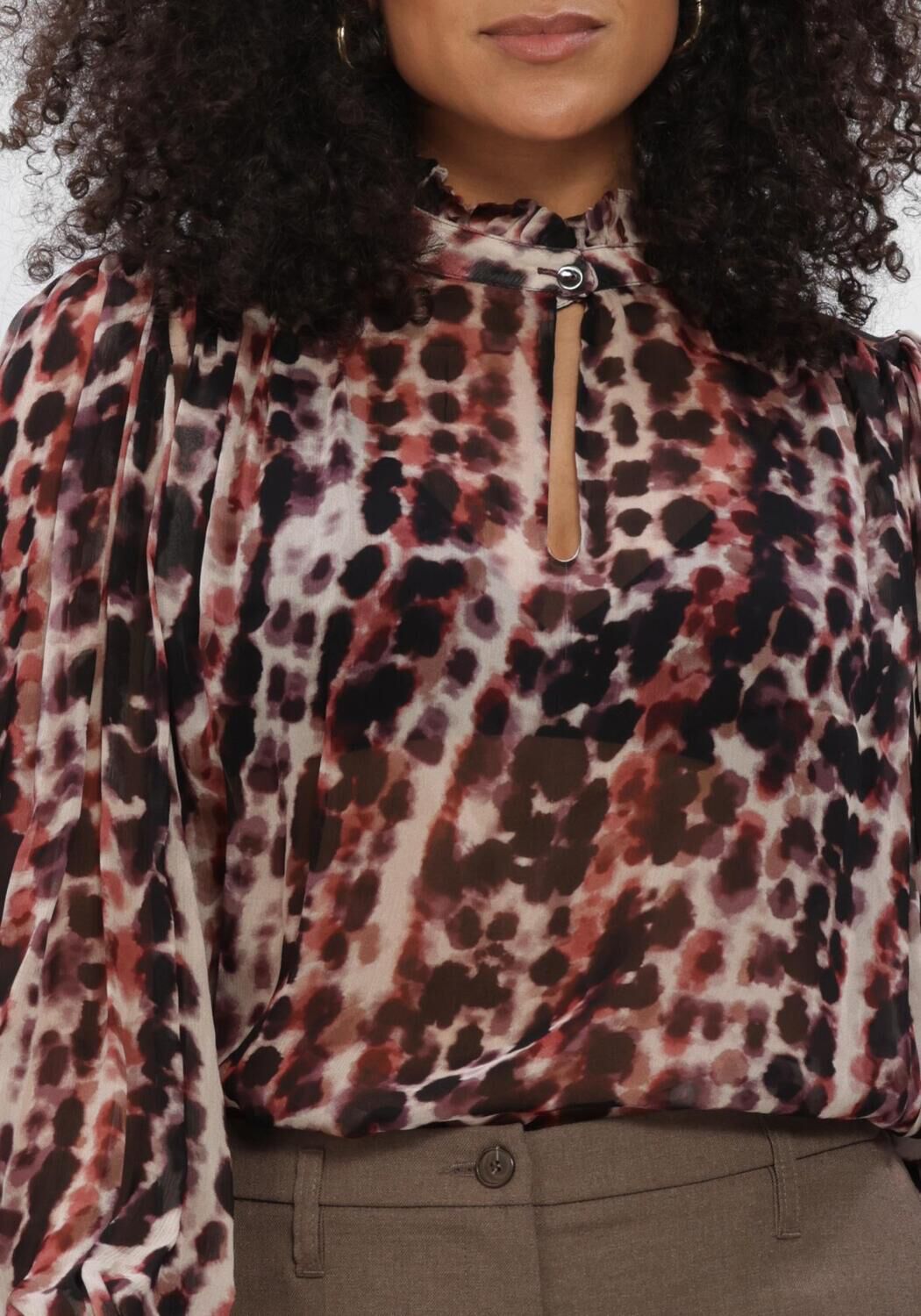 Mehrfarbige/Bunte SUMMUM Blusen TOP ALL OVER PRINT - large
