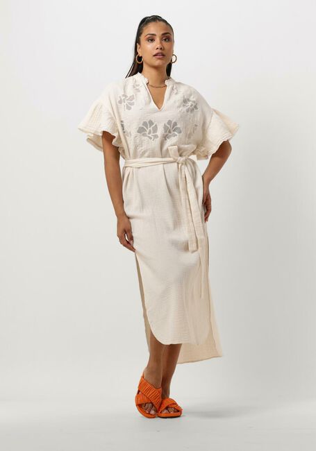 Nicht-gerade weiss SISSEL EDELBO Midikleid CHARM ORGANIC COTTON CAFTAN - large