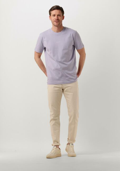 Lila SELECTED HOMME T-shirt SLHATLAS PRINT SS O-NECK TEE - large
