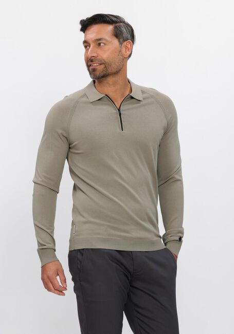 Olive CAST IRON Polo-Shirt REGULAR FIT VISCOSE BLEND - large