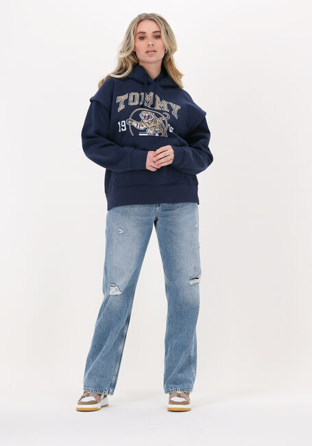 Dunkelblau TOMMY JEANS Pullover TJW RLXD COLLEGE TIGER 1 HOODIE - large