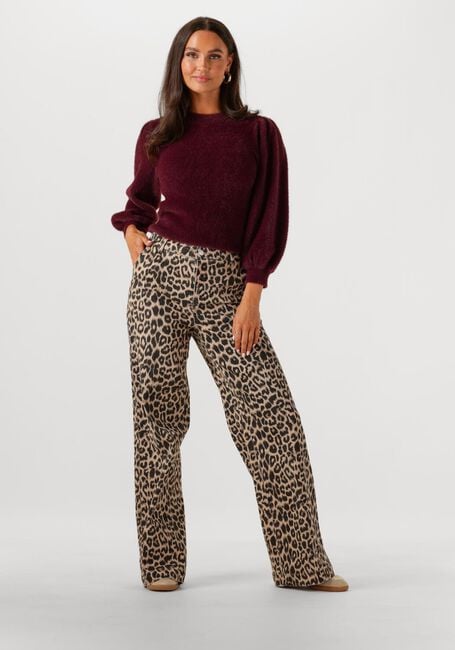 Bordeaux CATWALK JUNKIE Pullover FUZZY PUFF SLEEVE KNIT - large