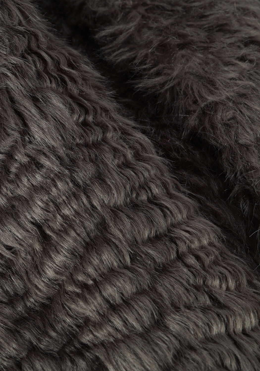 Graue STAND STUDIO Fake-Fur-Jack NICOLE COAT - large