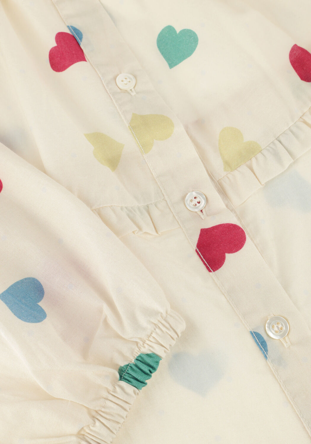 Mehrfarbige/Bunte CALL ME FRANKIE Blusen HEART BLOUSE - large