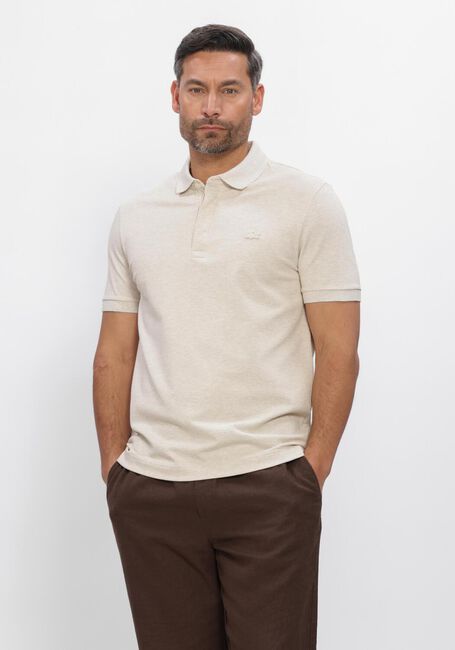 Beige LACOSTE Polo-Shirt REGULAR FIT COTTON BLEND POLO SHIRT - large