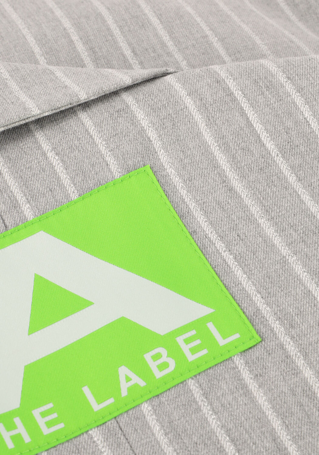 Hellgrau ALIX THE LABEL Gilet LADIES WOVEN PINSTRIPE WAISTCOAT - large