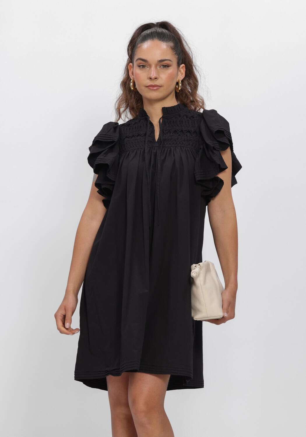 Schwarze Y.A.S. Kleider YASLURA SS DRESS S. NOOS - large