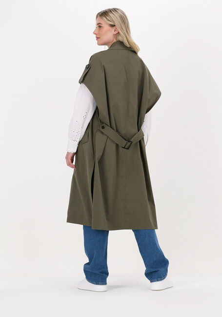 Dunkelgrün BEAUMONT Trenchcoats SLEEVELESS OVERSIZED TRENCH - large