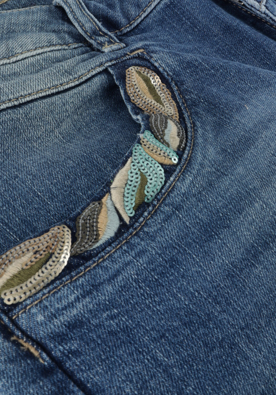 Blaue MOS MOSH Jeans NAOMI SUNNY SHORTS - large