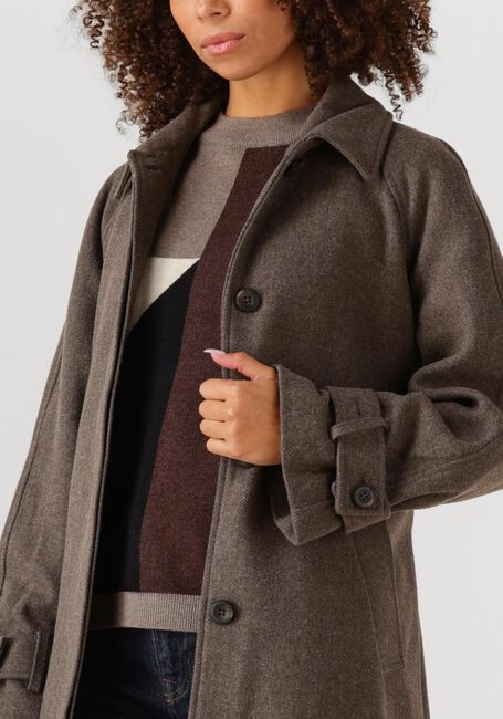 Taupe OBJECT Mäntel OBJEMMA L/S COAT - large