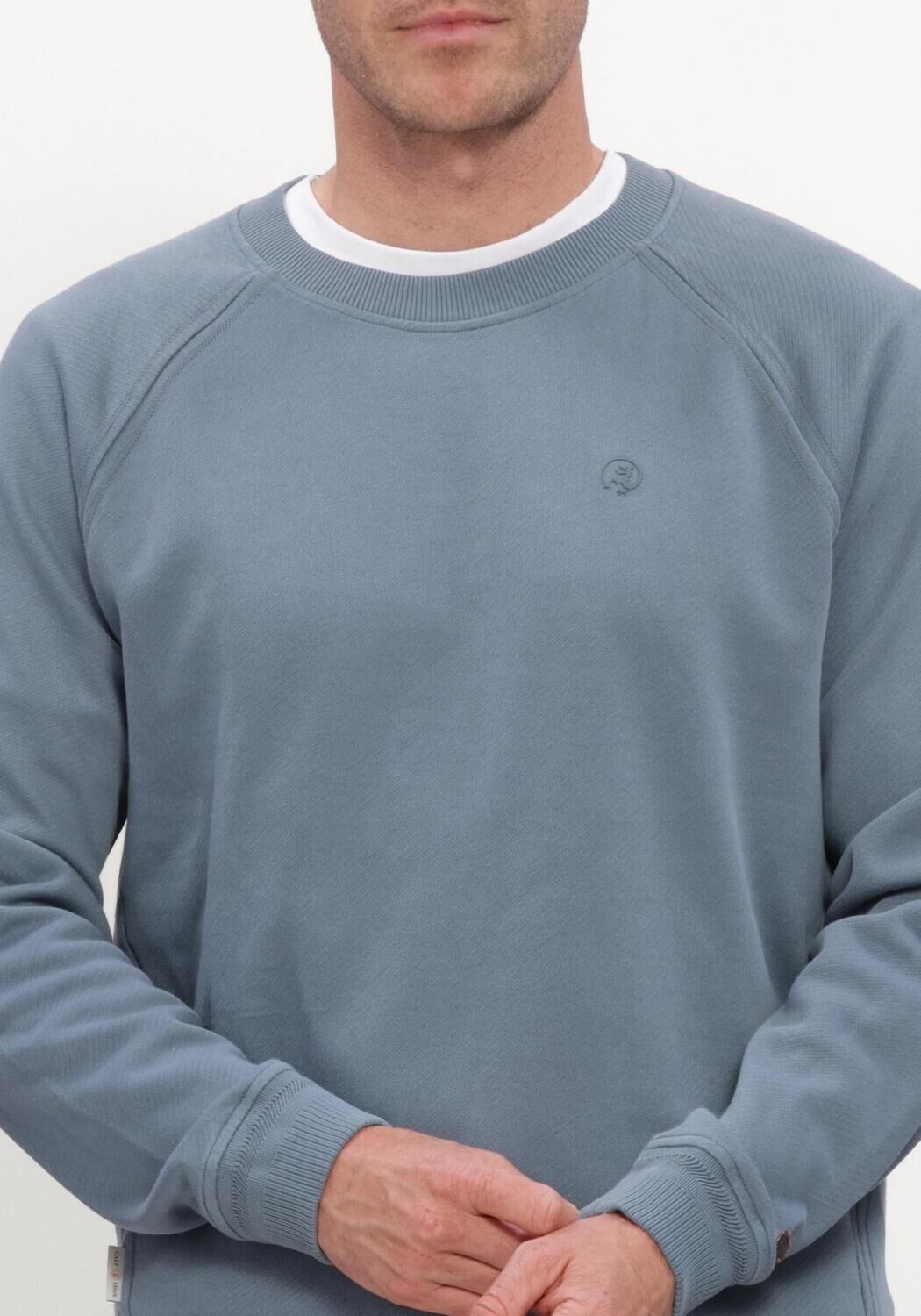 Blaue CAST IRON Pullover CREWNECK REGULAR FIT TWILL - large