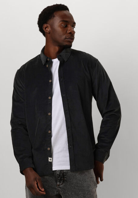 Graue ANERKJENDT Casual-Oberhemd AKLEIF SOLID CORD SHIRT - large
