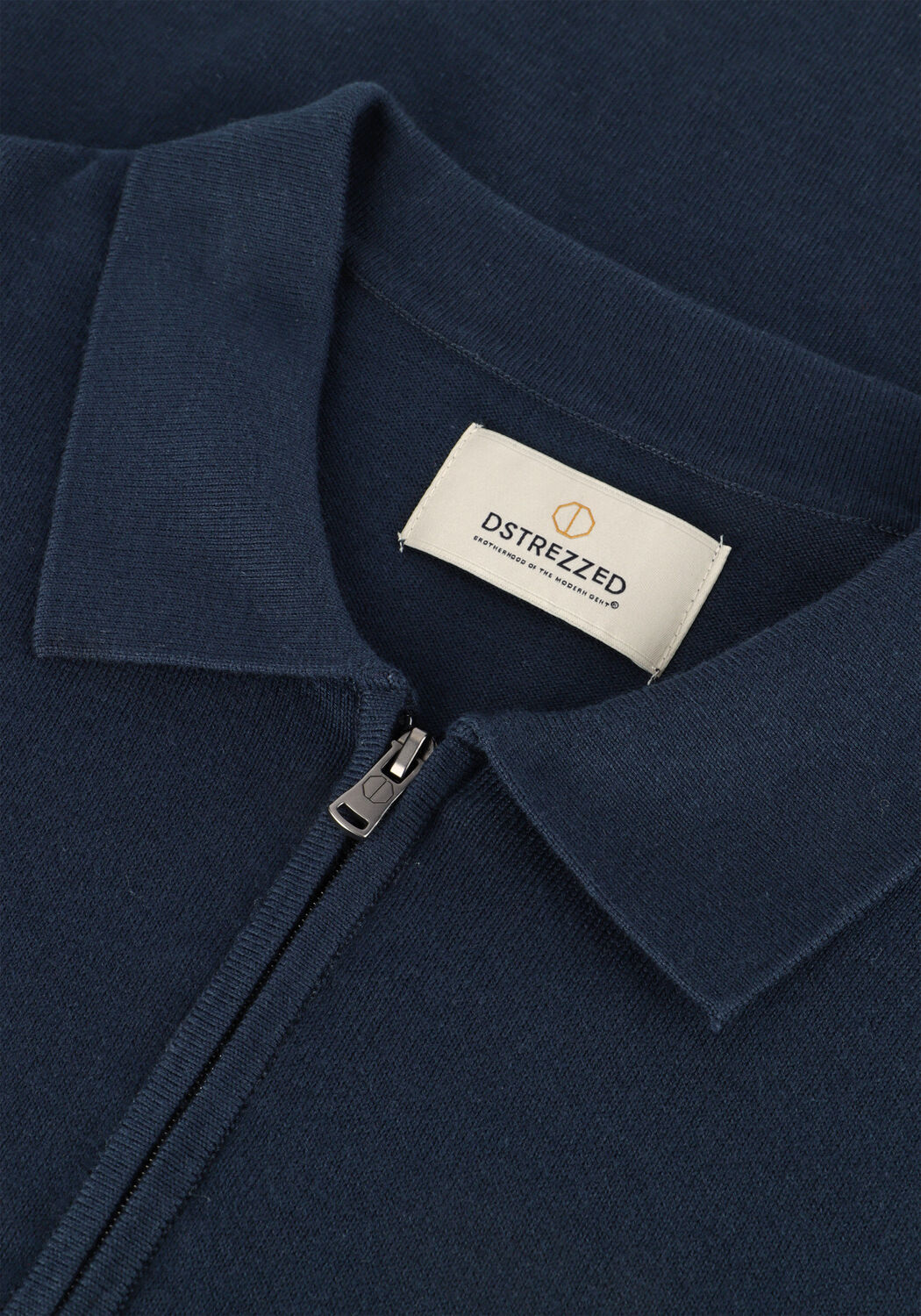 Dunkelblau DSTREZZED Polo-Shirt DORIAN ZIP POLO - large