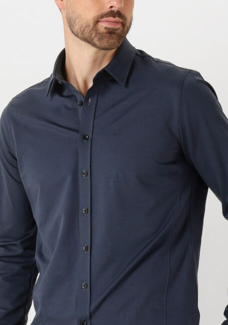 Dunkelblau CAST IRON Casual-Oberhemd LONG SLEEVE SHIRT TWILL JERSEY 2 TONE - large