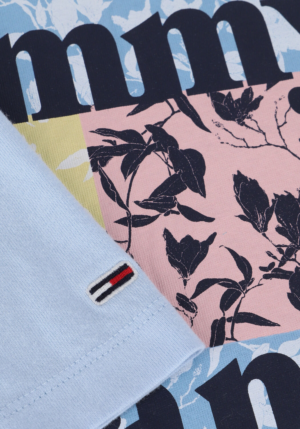 Hellblau TOMMY JEANS T-shirt TJW FLORAL FLAG TEE - large