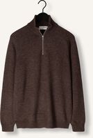 Braune SELECTED MEN Pullover SLHREG DAN WOOL-MIX ZIP HIGH NECK OW Braune SELECTED MEN Pullover SLHREG DAN WOOL-MIX ZIP HIGH NECK OW - medium