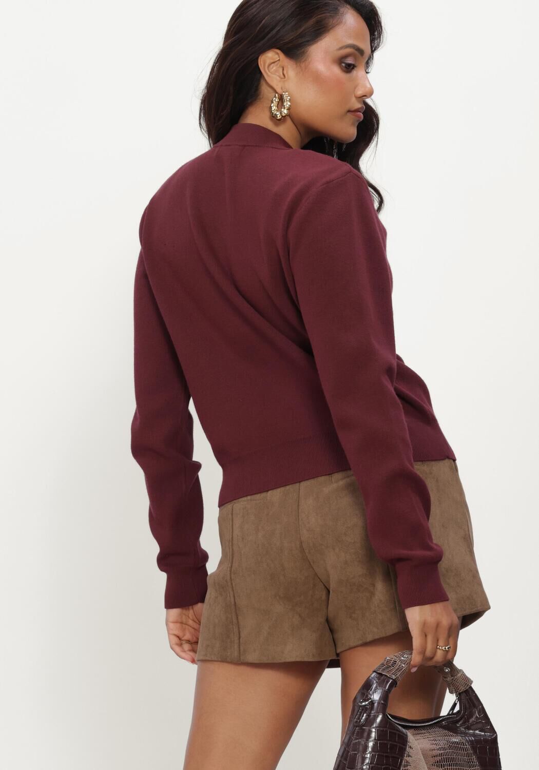 Bordeaux JOSH V Strickjacke FLISS CARDIGAN - large