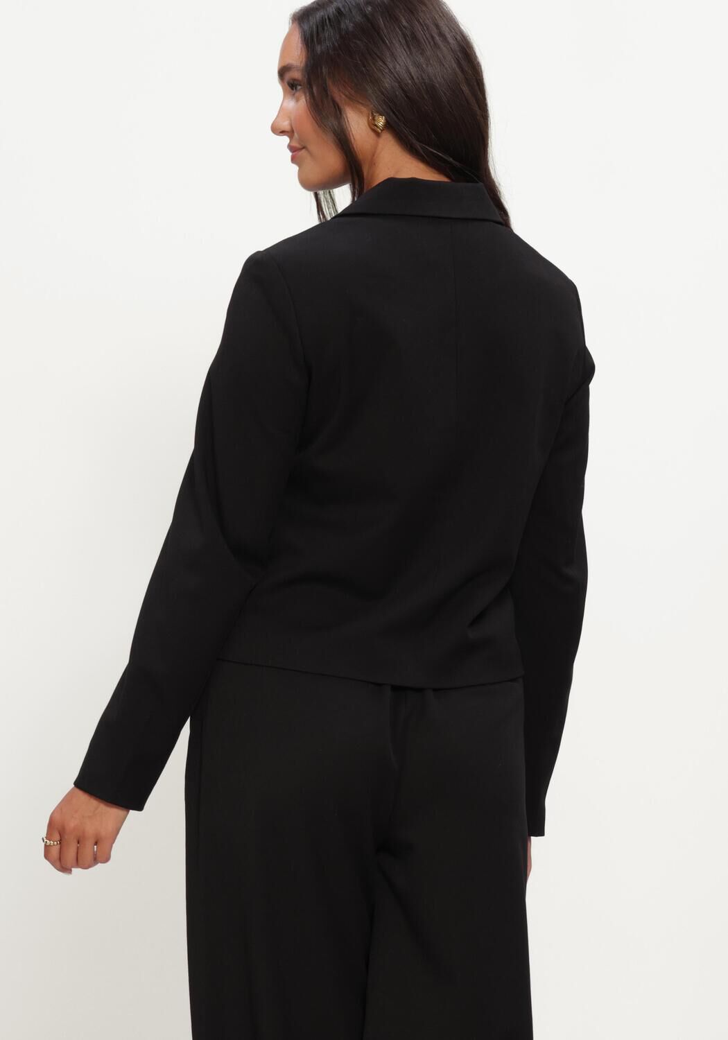 Schwarze OBJECT Blazer OBJLISA RE L/S SHORT BLAZER JACKET NOOS - large