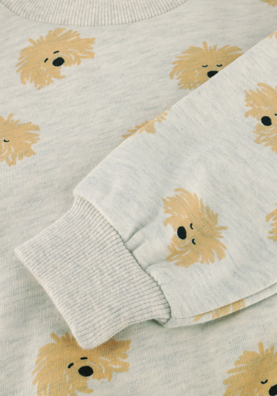 Wei&szlig;e Sproet & Sprout Sweatshirt SWEATSHIRT MOUSTACHE DOG PRINT - large