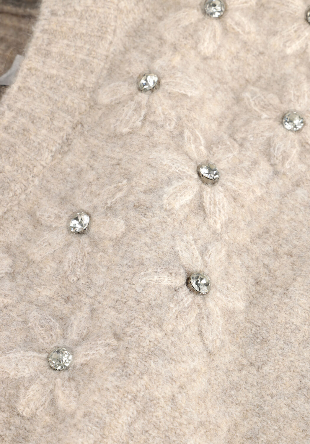 Beige SUMMUM Pullover SWEATER WOOL ELASTANE BLEND KNIT - large