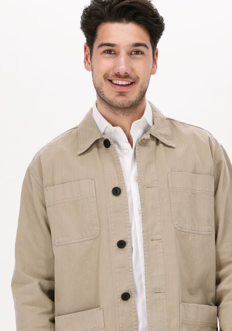 Beige SELECTED HOMME Overshirt SLHLOOSETONY OVERSHIRT LS W - large
